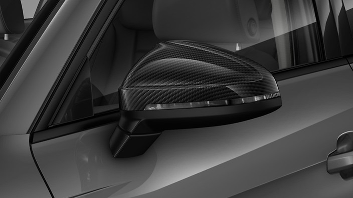 Carbon fibre exterior mirror housings