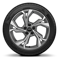 18" x 8.0J '5-Y-spoke style', Graphite Grey, diamond cut alloy wheel with 225/40 R18 tyres