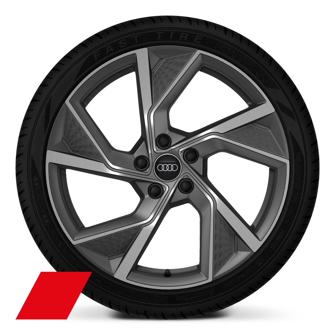 19&quot; x 8.0J &apos;5-Y-arm structure&apos;, matt grey, diamond-turned, 235/35 R19 tyres