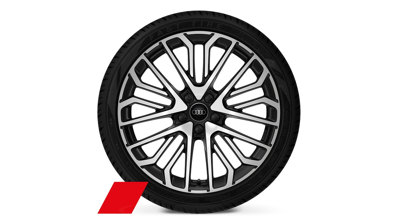 19&quot; x 8.0J &apos;multi-spoke S design&apos; anthracite black gloss turned alloy wheels with 235/35 R19 tyres