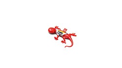 Air freshener gecko, Belgian version, red, spicy