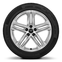 19" x 8.0J '5-twin-spoke star' gloss turned finish alloy wheels with 235/55 R19 tyres