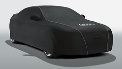 Car cover (indoor), with Audi rings, for vehicles without a fixed rear wing