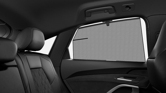 Manual rear side window sunshades