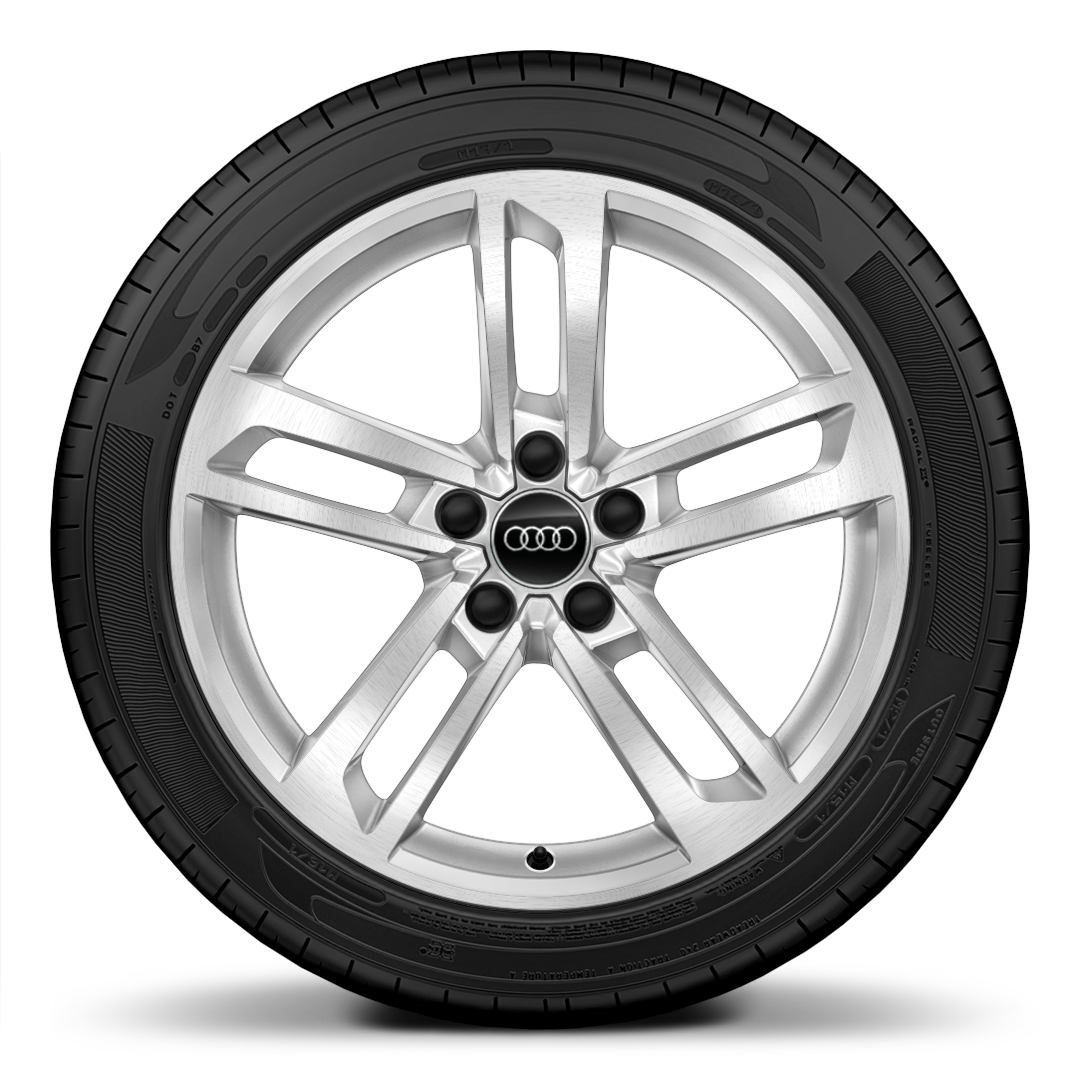 18&quot; x 8.5J 5-double spoke dynamic style, partky polished wheel with 245/40 R18 tyres