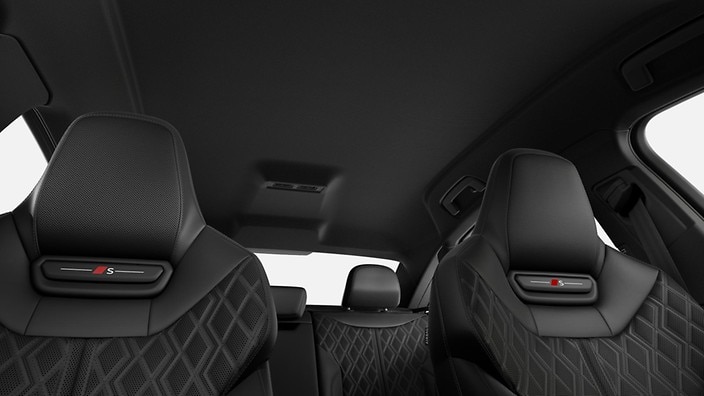 Black cloth headliner