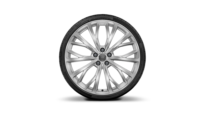 21" 10-Y-spoke design silver wheels