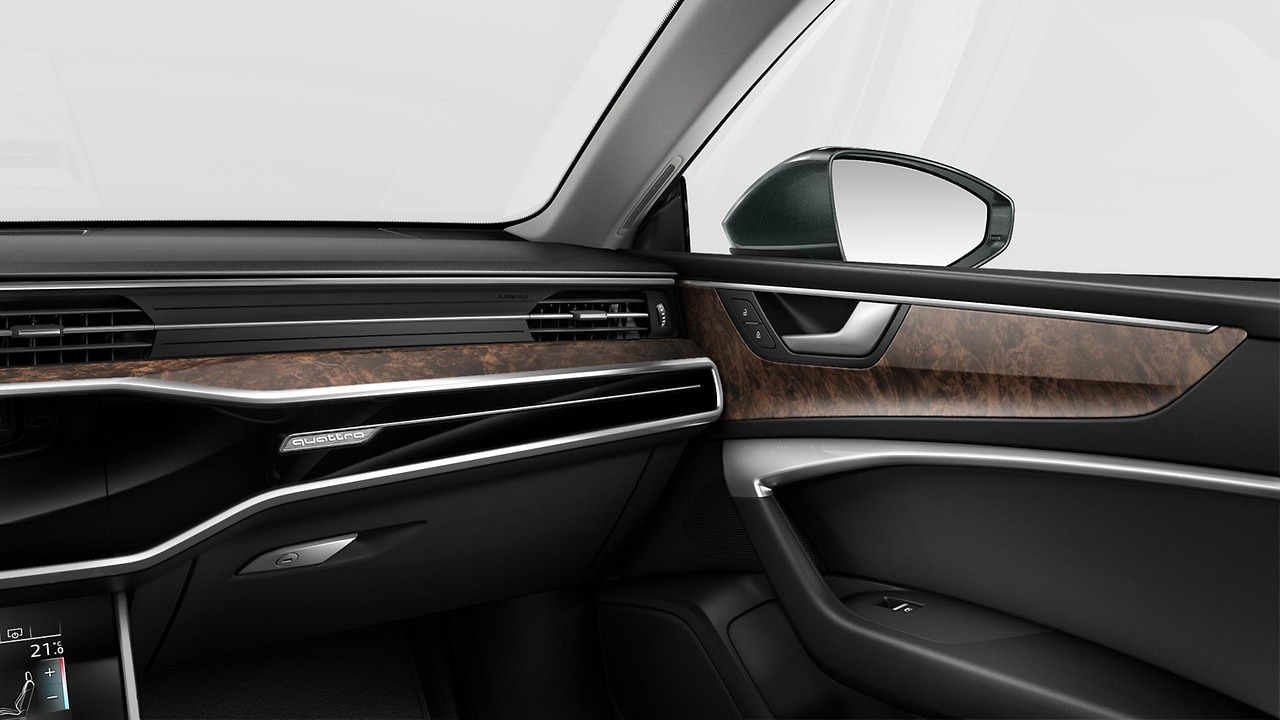 Insertos decorativos em madeira de raiz de nogueira natural