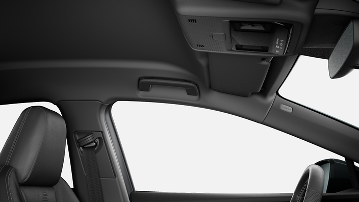 Black cloth headliner