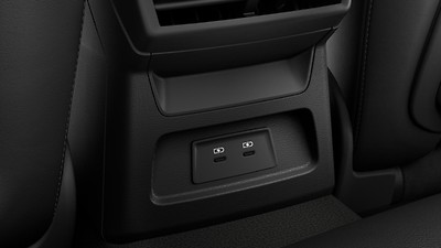USB ports with charging function in rear