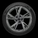 18" 5-double-spoke-V design wheels, graphite gray finish
