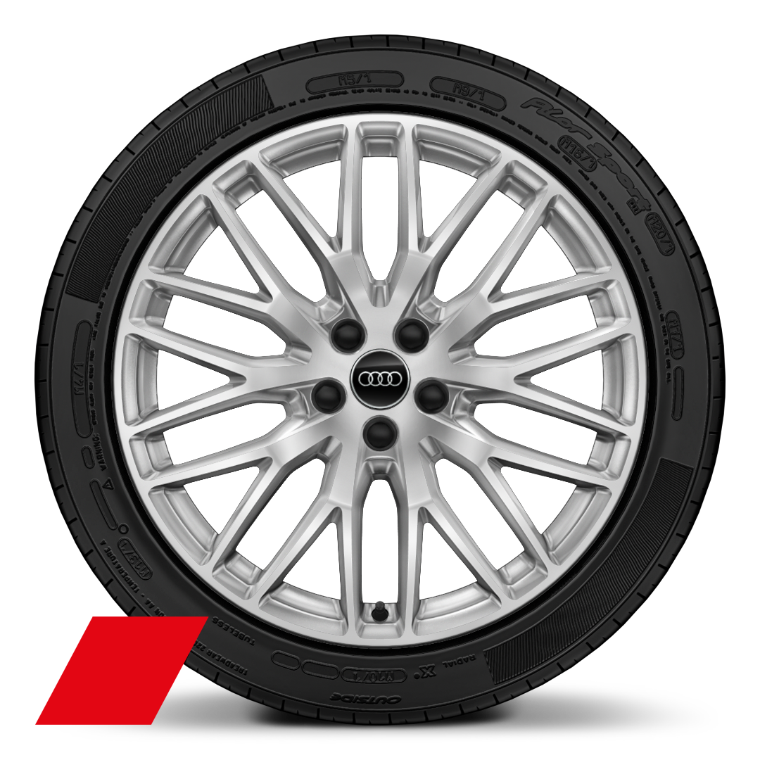 Audi Sport wheels, 10-spoke Y-style, 8.0J x 20, 255/45 R20 tires
