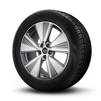 Cerchi in lega di alluminio  8,5 J x 19 a 5 razze design Aero in color grigio grafite, torniti lucidi, con pneumatici 255/55 R 19 111H XL