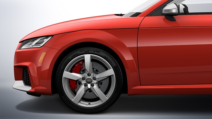 Red brake calipers
