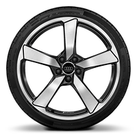 20" 5-Arm Cutter Design wheels with Black Anthracite finish, size 9J x 20 with 255/30 performance tires