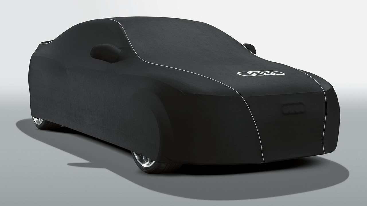 Car cover (indoor), with Audi rings