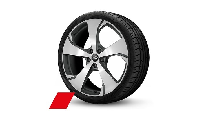 20" 5-arm-falx design wheels, bicolor finish