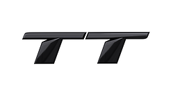 Modellbezeichnung Heck schwarz, "TT"
