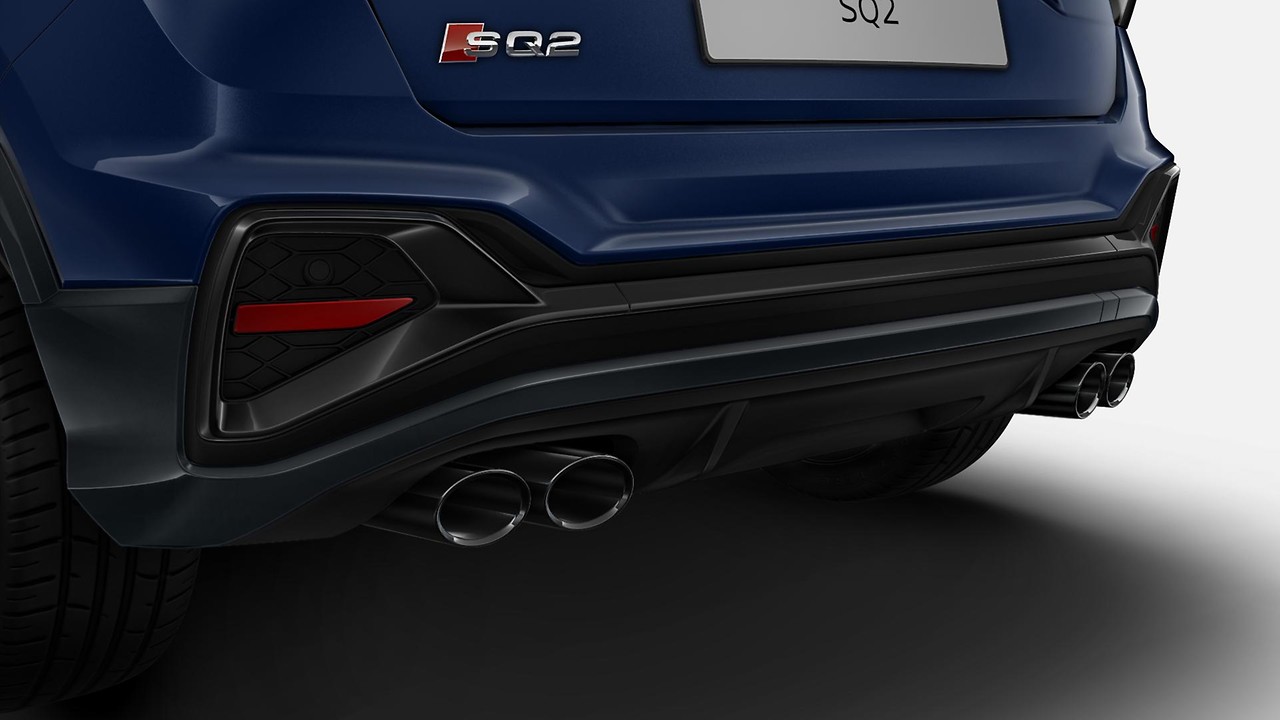 Exhaust tailpipes in black