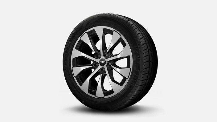 19" 10-spoke-aero design wheels, bicolor finish
