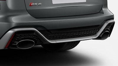 RS sport exhaust with gloss black oval tailpipes