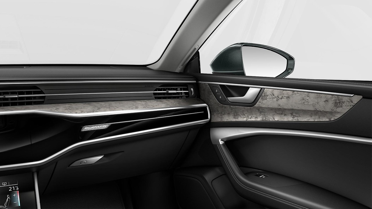 Insertos decorativos em madeira de b&eacute;tula raiada Cinza &Aacute;gata Natural