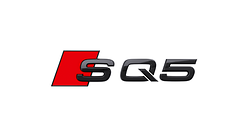 Modellbezeichnung SQ5 in Schwarz, für das Heck