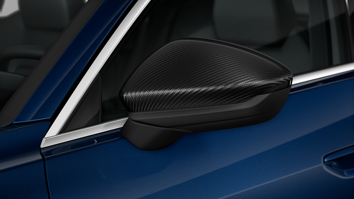 Carbon fibre mirror covers