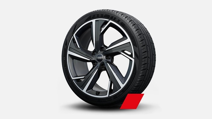 21” 5-arm dynamic design wheels in bicolor finish