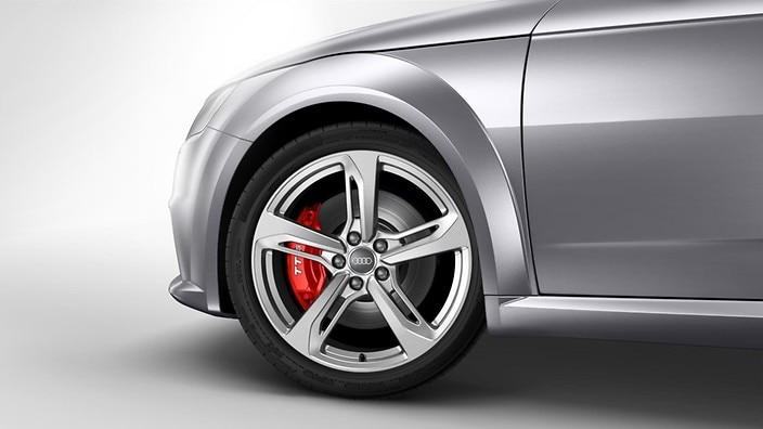 Red brake calipers