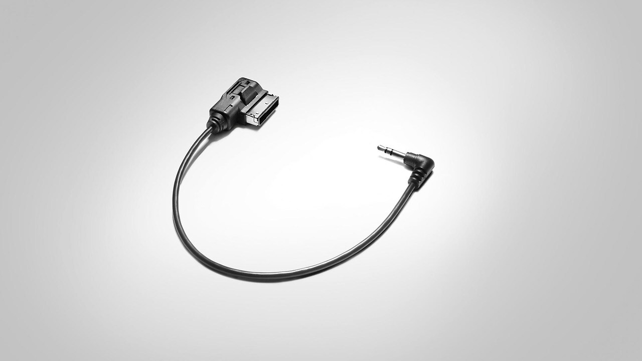 Adapter cable for the Audi music interface, for a 3.5-mm jack plug