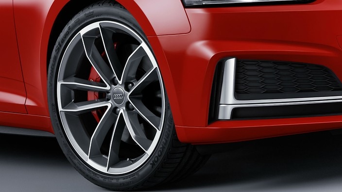 Red brake calipers