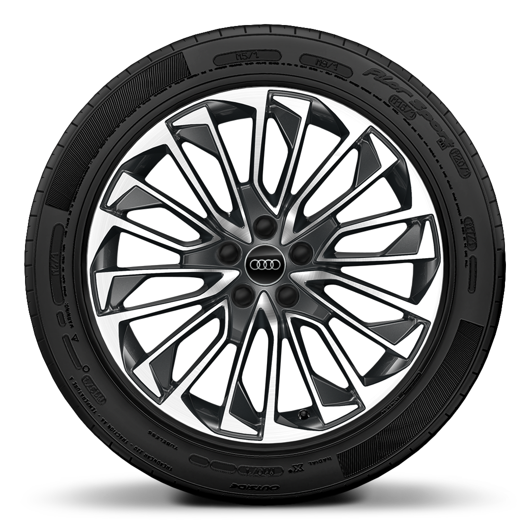 19’’ x 8.5J Light alloy wheels, multi-spoke design, graphite gray, high-sheen with 245/45 R 19 tyres