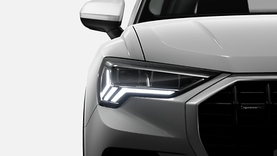 LED headlamps and LED rear combination lamps with dynamic turn signal in rear