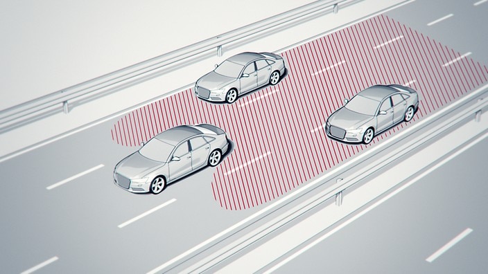 Audi side assist with pre sense rear