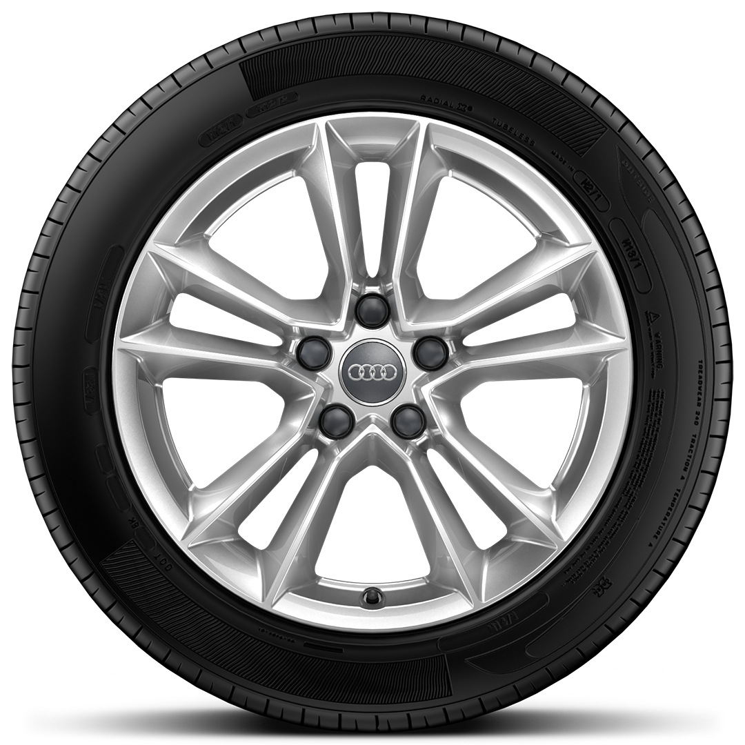 17&quot; x 7.5J &apos;5-twin-spoke&apos; design alloy wheels with 225/50 R17 tyres