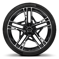 20" milled-cut design, anthracite wheels