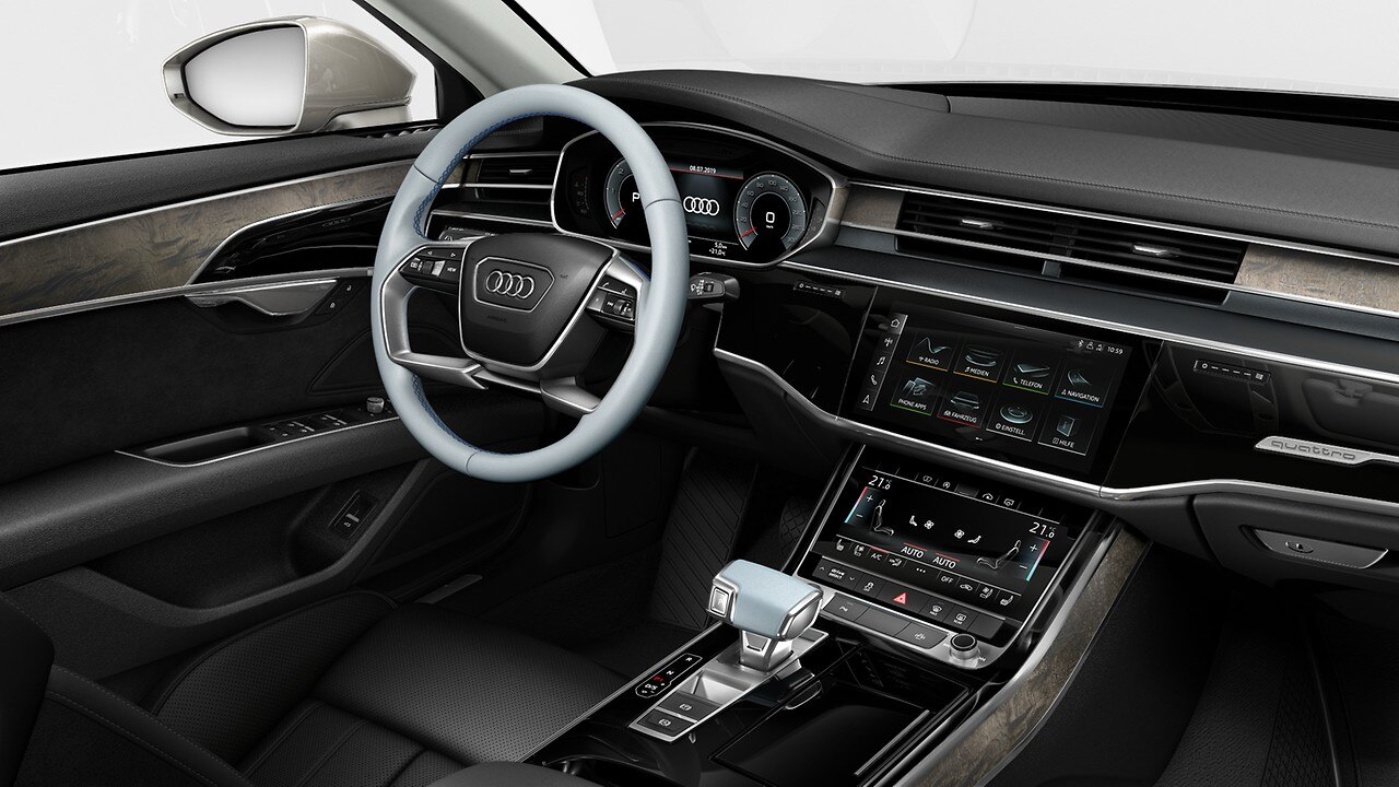 Elementos de comando em couro Audi exclusive