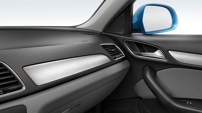 Brushed Aluminum inlays