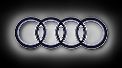 Audi rings, illuminated, for the front