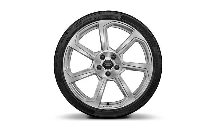 20" 7-spoke design Galvano Silver forged wheels