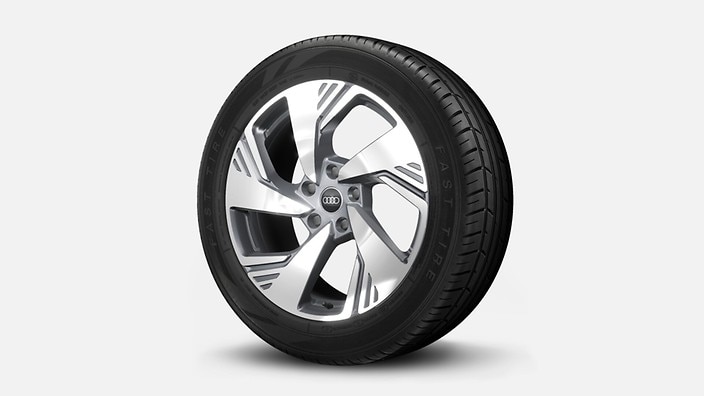 20" 5-arm-structure design wheels, bicolor