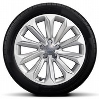 18" 10-arm design wheels with 245/45 all-season tires