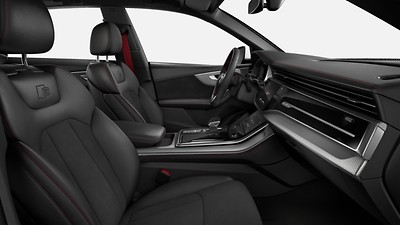 Farbnähte in Rot Audi Sport
