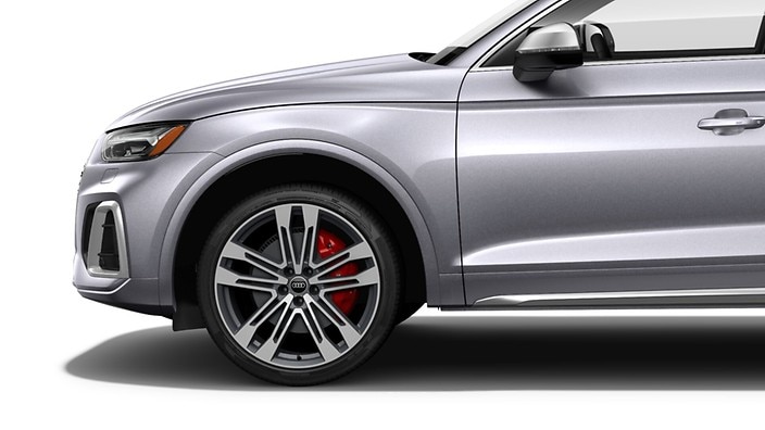 Red brake calipers