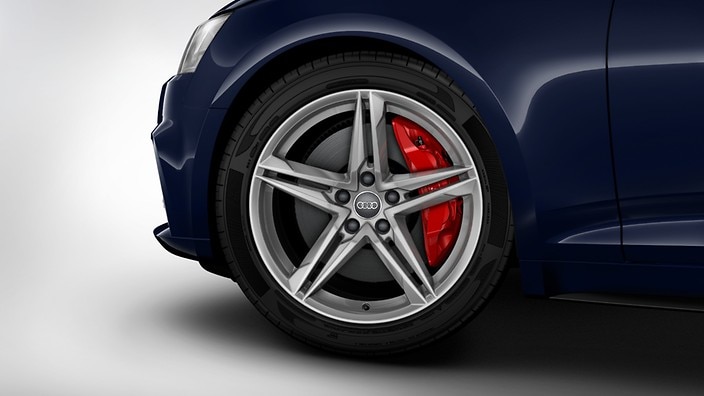 Red brake calipers