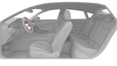 Cache airbag en cuir Audi exclusive