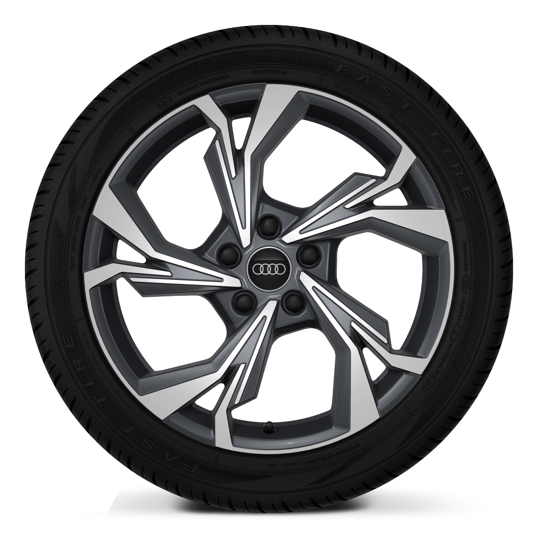 18&quot; x 8.0J &apos;5-Y-spoke style&apos;, Graphite Grey, diamond cut alloy wheel with  225/40 R18 tyres