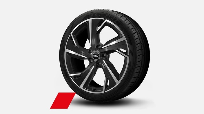 21” 5-arm dynamic design wheels in bicolor finish