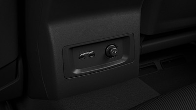 USB charging ports in rear
